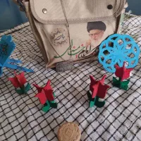 گل لاله چوبی|مجسمه، تندیس، ماکت|اصفهان, احمدآباد|دیوار