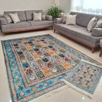 فرشینه خشتی فیروزه ای