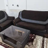 یک دست مبل ۷ نفره به همراه میز|مبلمان خانگی و میز عسلی|زابل, |دیوار