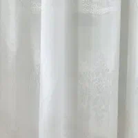 پرده ی حریر طرحدار سفید|پرده، رانر، رومیزی|مشهد, نیروی هوایی|دیوار