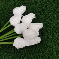شاخه گل لاله فومی بدون برگ (پک ۶ عددی)