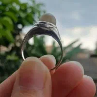 انگشترباباقوری نقره معاوضه قناری نر یا جوجه گرنچیک|جواهرات|گرگان, |دیوار