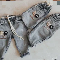 شلوار مام لی دخترانه گل برجسته (ارسال رایگان)