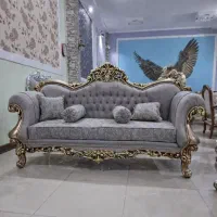 مبل استیل 9 نفره پارچه‌ای دهکده