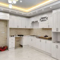 کابینت ممبران سفید صدفی روشن طرح جدید