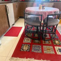 میز گرد فلزی کم جا ۴ نفره