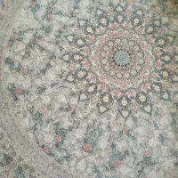فرش گرد یک ونیم دریک ونیم