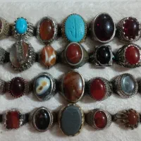 ۱۰۰ عدد انگشتر قدیمی ۲۰ عدد تسبیح