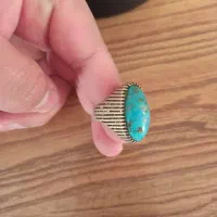 انگشتر نقره شجره و فیروزه|جواهرات|اصفهان, شهرک کاوه|دیوار