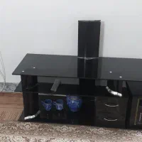سلام میزتلوزیون شیشه ای سالم درخدنو