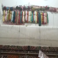 فرش نیمه کاره جفت زرنیم