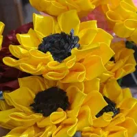 گل آفتاب گردان|گل مصنوعی|کوهیخیل, |دیوار