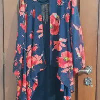 تونیک سایز بزرگ مجلسی بلند سایز ۵۰ب بالا