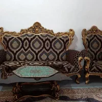 مبل ۹نفره سلطنتی چوب روس در حد نو