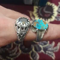 دوعدد انگشترنقره آنتیک قدمت دار