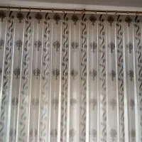 پرده عرض 4متر سه برابر 12متر پلیسه دار