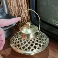جا شمعی و جا ذغالی برنجی