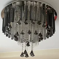 لوستر کریستالی فلش خور با شب خواب چهار رنگ