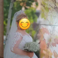 لباس عروس شیک و تمیز + تور و تاج|لباس|تهران, دکتر هوشیار|دیوار