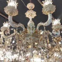 لوستر 5شاخه آبکاری