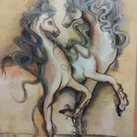 تابلوی نقاشی اسب