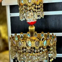 لوستر آنتیک کریستال ۷ رنگ
