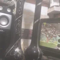 گلدان مشکی شیشه ای. بلند..