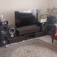 سیستم صوتی و led میز تلویزیون