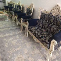مبل سلطنتی چوب اصل.7نفره 8000000|مبلمان خانگی و میز عسلی|رباط‌کریم, رباط‌کریم|دیوار