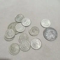 سکه ۱۰شایی ویک ریالی|کلکسیون سکه، تمبر، اسکناس|رشت, قاسمیه|دیوار