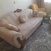 پرده حریر  همراه با یالان و یک دست مبل ۷نفره|پرده، رانر، رومیزی|تهران, بنی‌هاشم|دیوار