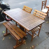 میز و صندلی چوبی مستقیم از تولید کننده