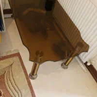 میز شیشه ای دودی