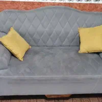 ی دست مبل ۷ نفره طوسی خردلی نو|مبلمان خانگی و میز عسلی|بوئین زهرا, |دیوار