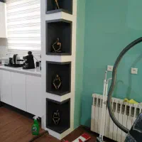 کابینت ام دی اف سفید طوسی گلاسه با گاز و هود|جاکفشی، کمد، دراور|ساری, |دیوار
