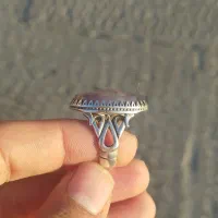 انگشتر نقره عقیق سوسنی شجر تک درخت فردوس|جواهرات|اصفهان, بوستان ناژوان|دیوار