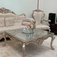 مبل ۸ نفره استیل چوب راش /میز ناهار خوری/جلو مبلی|مبلمان خانگی و میز عسلی|تهران, جنت‌آباد مرکزی|دیوار