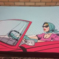 فرشینه پشت چرمی خارجی|فرش|قم, عربستان|دیوار