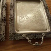 یک جفت سینی سیلور|ظروف سرو و پذیرایی|اهواز, کیان اباد|دیوار