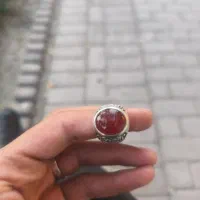 انگشتر عقیق یمنی پرتقالی