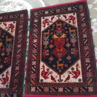 قالیچه و پشتی دستباف و۳عدد فرش دستباف|فرش|مشهد, شهید قربانی|دیوار