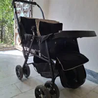 کالسکه دو قلویی در حد نو برند چیکو کالسکه