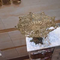 دوعددمیوه خوری وشیرینی خوری برنجی