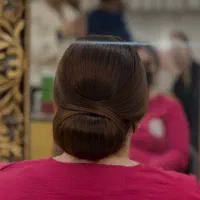 شنیون و میکاپ و بافت