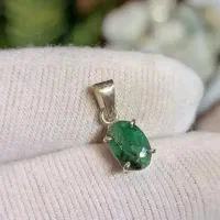 گردنبد نقره زمرد اصل زامبیا