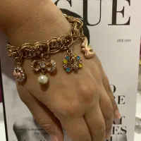 دستبند ژوپینگ اویز دار و گوشواره اشانتیون