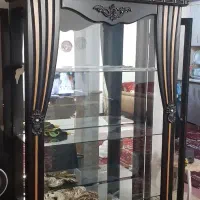 ست بوفه و تخت چوبی بدون تشک تمیز و محکم|تخت و سرویس خواب|تبریز, |دیوار