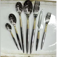 سرویس قاشق و چنگال دو رنگ طلایی و استیل یونیک نو|ظروف سرو و پذیرایی|تهران, فتح|دیوار