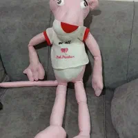 عروسک پلنگ صورتی