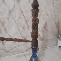 قلیان قدیمی همراه باروخ خوش استایل وچوبش مرقوب
